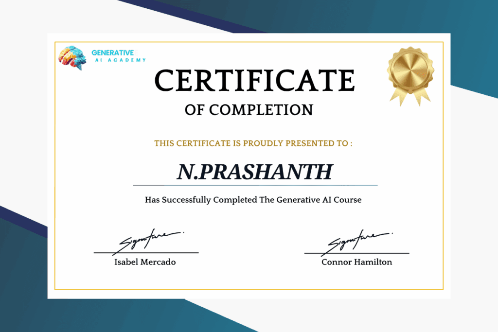 Generative AI-Academy -Certificate